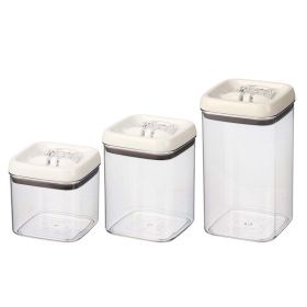 Canister Pack of 3, Flip-Tite Square Food Storage Container Set
